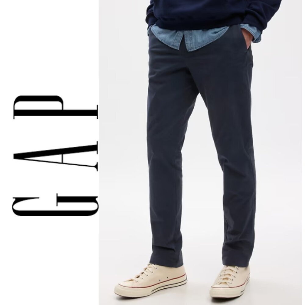Gap Men’s 31x30 Slim Fit Navy Blue Khaki Chino Pants